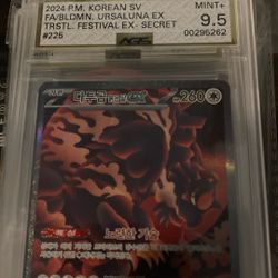 2024 Bloodmoon Ursaluna Ex Secret Art Rare Terestral FESTIVAL AGS 9.5 Gold Label Mint+