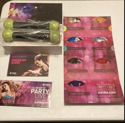 Zumba Fitness Exhilarate DVDs And Toning Sticks