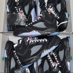Metallic Black Air Jordan 5 (ALL SIZES AVAILABLE)