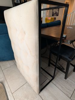 Off White Coffee Table and Storage Ottomans