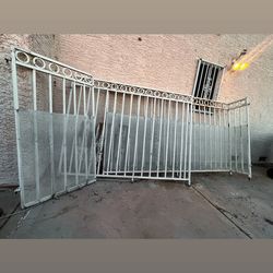 Metal Gate For sale 3 Pieces Included 