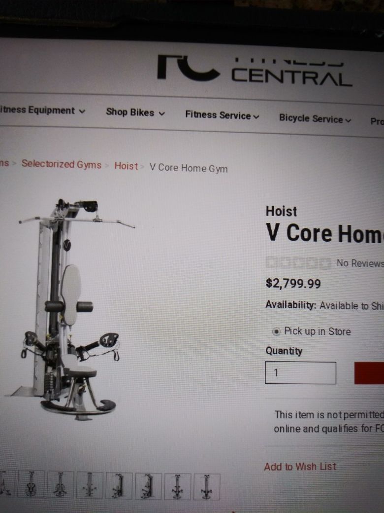 Hoist v core home gym sale
