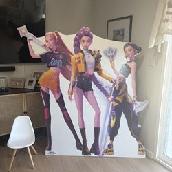 Cardboard cut out K-pop Demon Hunters