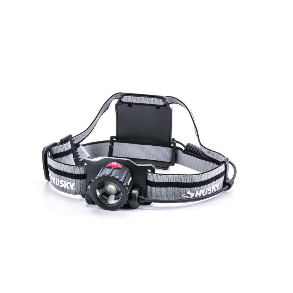 Husky 550 Lumens Focus Beam LED Rechargeable Headlamp, Blacks