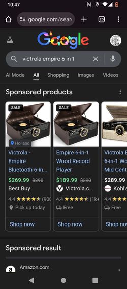 Victrola 6 N 1 Record Player/Bluetooth Speaker