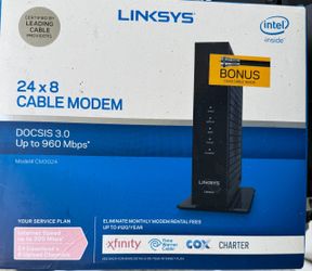 Linksys CM3024 24x8 Cable Modem - Free
