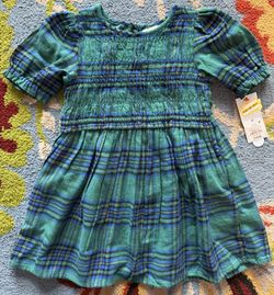 Cat and Jack Toddler Girls’ Plaid Dress *SIZE 4T*