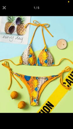Snakeskin swimsuit bikini