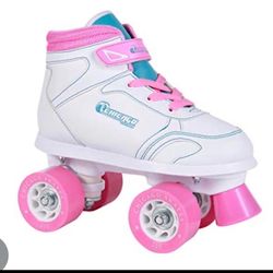 Chicago Girls Sidewalk Roller Skate - White Youth Quad Skates size 4