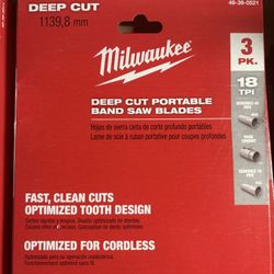 Milwaukee Deep Cut Portable Band Saw Blades