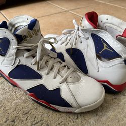 Authentic 2016 Nike Air Jordan’s Retro 7 Olympics Men’s Size 13, Not Travis Scott, Union, Supreme, Bin, Db, Vouitton
