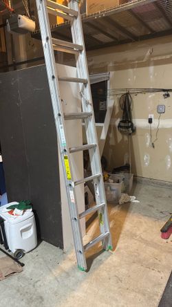 Aluminum extension ladder, 16 foot Keller