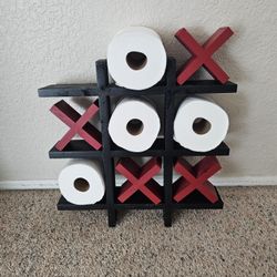 Toilet Paper Tic Tac Toe Holder