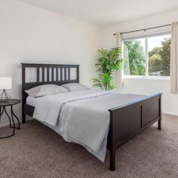 Brown/Black Queen Bed Frame