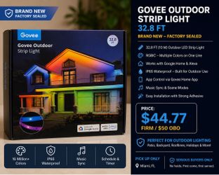 Govee Outdoor LED Strip Lights 32.8 FT - New