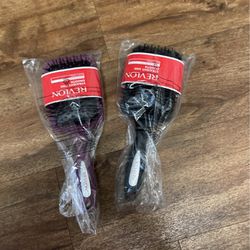Bundle Of 2 Revlon Straight And Smooth Paddle Hair Brushes