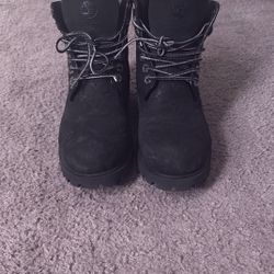Loui Vuitton Black Timberland Boots