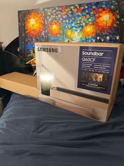 Samsung Dolby Atmos Home Theater 3.1.2 Soundbar {HW-Q60CF} - Wireless Sub, Adaptive Audio, Game Mode