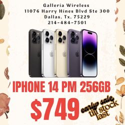 Early Thanksgiving Sale $749 iPhone 14 Pro Max Unlocked 256GB