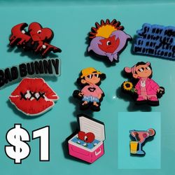 Bad Bunny Crocs Charms