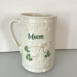 Belleek Shamrock Classic “Mum” Mug