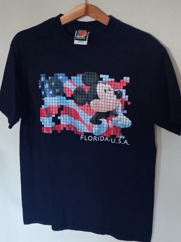 Vintage 90s Mickey Mouse Florida USA Tshirt Medium
