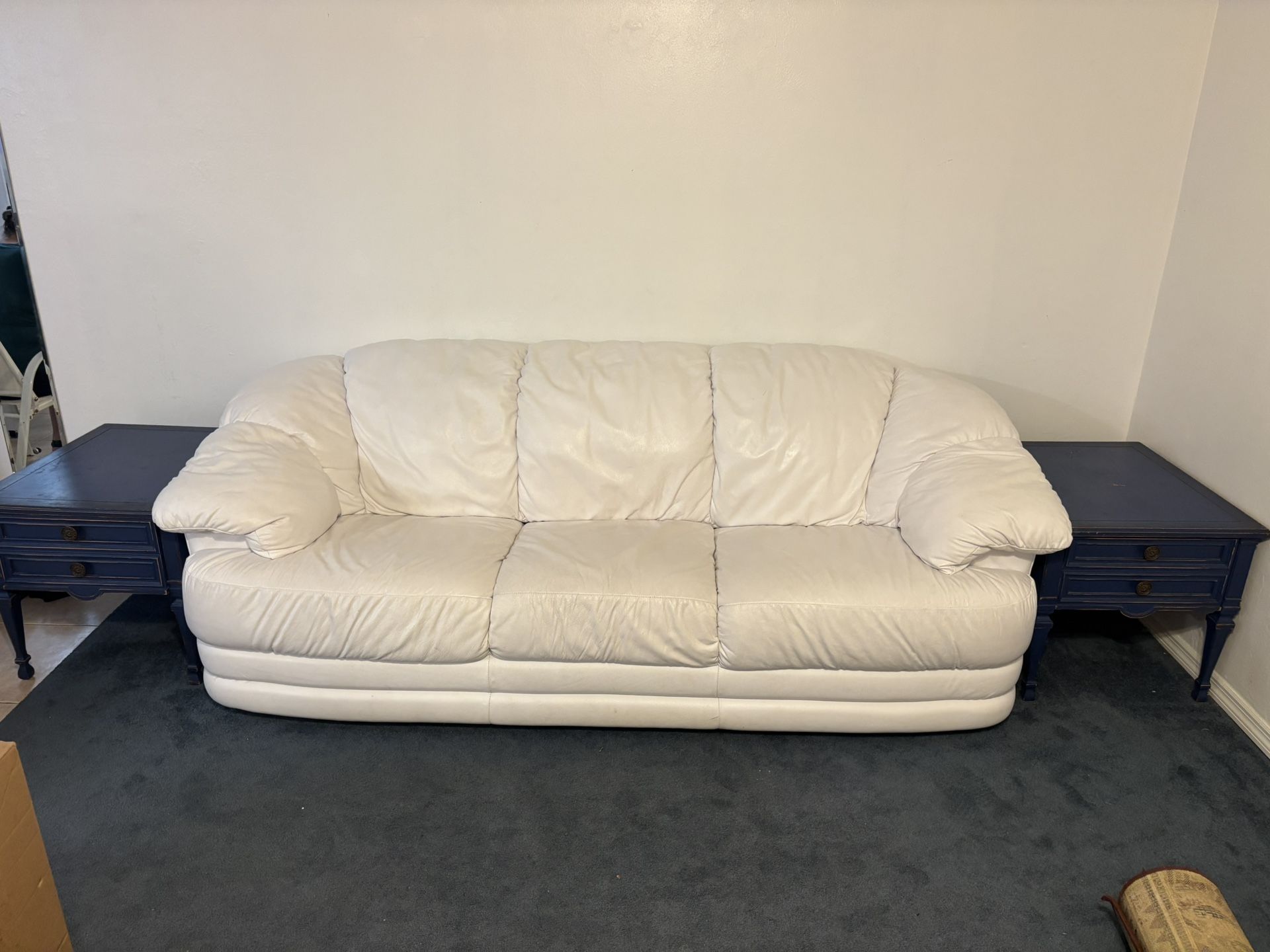 White Leather Couch