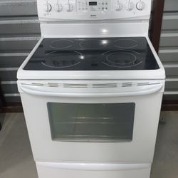 White Kenmore Flat Top Stove 