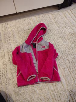 The North Face Kids Pink Fleece Zip-Up Hoodie