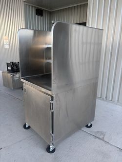 Stainless Steel Table Station with door - RESTAURANT EQUIPMENT 