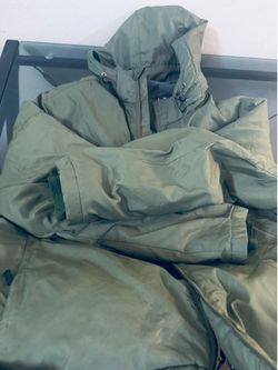 Columbia Omni-Heat Olive Green Hooded Jacket