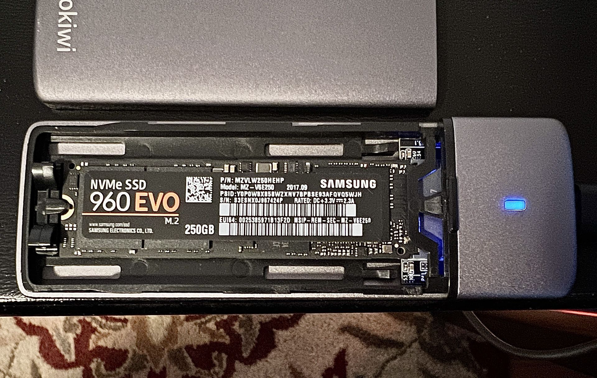 Samsung NVMe SSD 960 EVO 250GB M.2 Drive