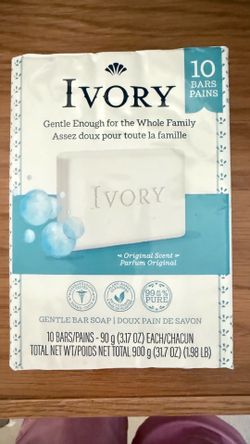 IVORY GENTLE BAR SOAP ORIGINAL SCENT 4 OZ 10 BARS