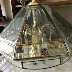 Beautiful Solid Brass And Cristal Chandelier 9 Lights  Dimmer
