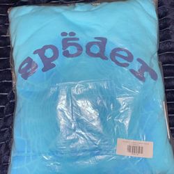 Cyan light blue spider