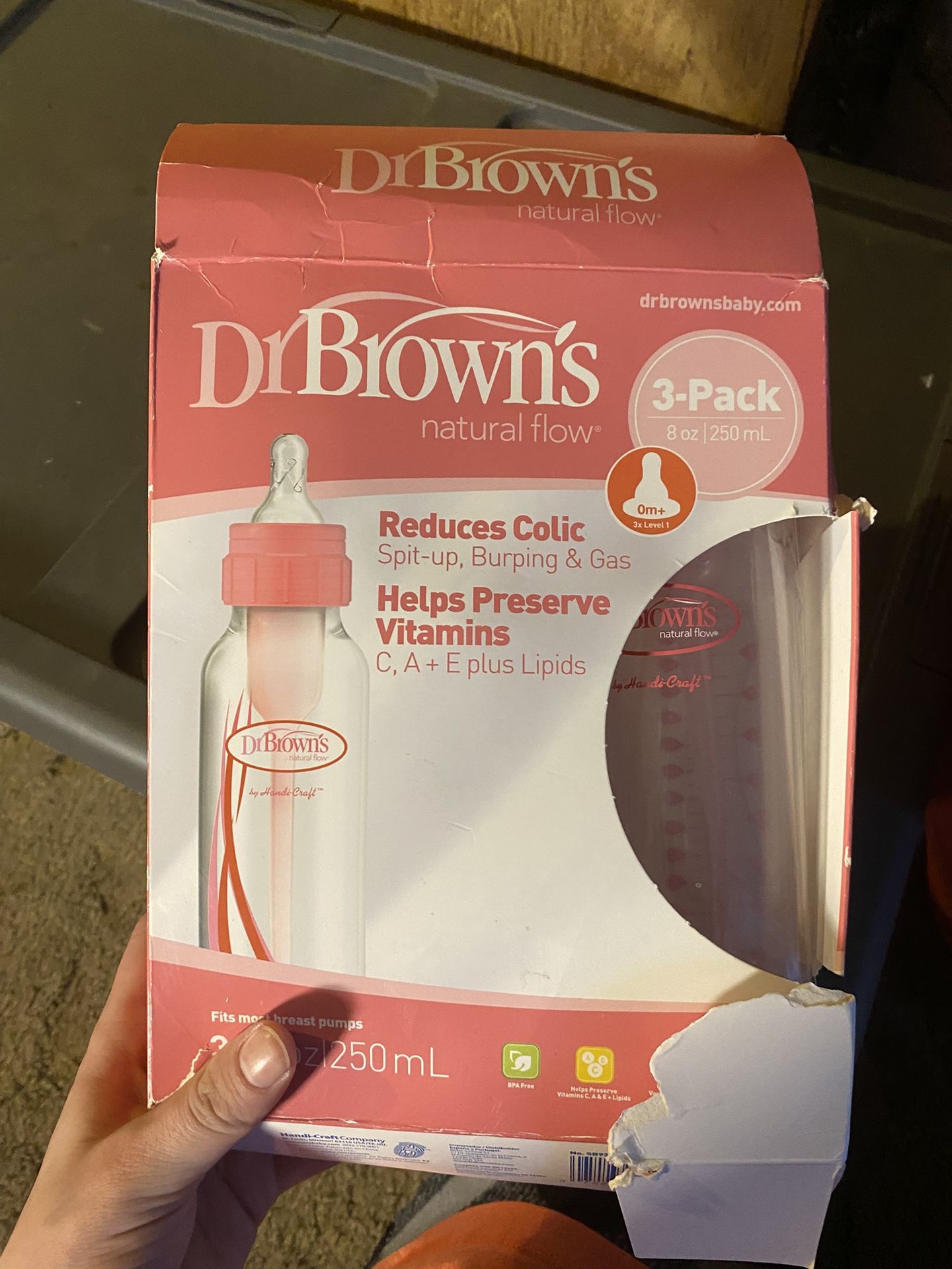 PINK DR BROWN BOTTLES