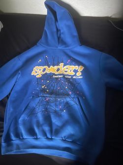 Blue spider hoodie