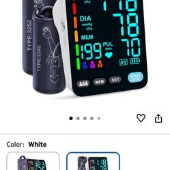 Blood Pressure Monitor, Automatic Upper Arm Blood Pressure Monitors for Home Use, 2 Blood Pressure Machine Cuff(9-17in & 13-21in) with Large LED Backl
