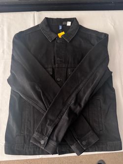 H&M Black Denim Jacket with Tags
