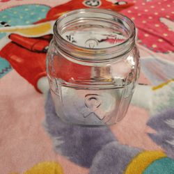 Breast Cancer Glass Jar