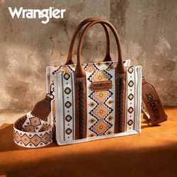 Wrangler Aztec Tote Bag for Women Boho Shoulder Purses and Handbags