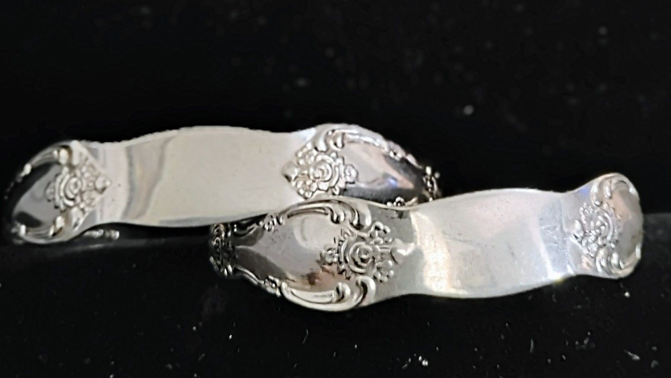 Sterling Silver Wm Rogers Oneida. Two Bracelets