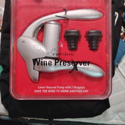 Vacuum Lever Wine Saver System