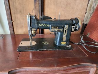 Necchi Vintage Sewing Machine In Table