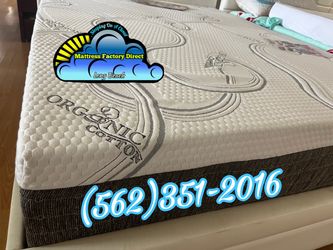 Queen organic memory foam mattress and Boxspring bed set Colchon y tambor