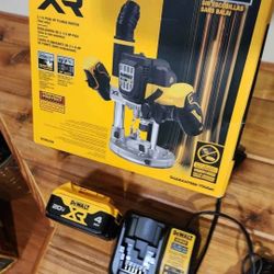 Dewalt 20V 'Max XR' Plunge Router, Battery, Charger