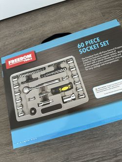 New 60 Piece Socket Tool Set