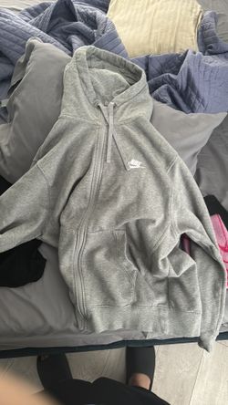 Grey nike zip up