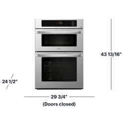 🔥NEW LG 30" Built-In Electric Convection Wall Oven Microwave & Infrared Heating LWC3063ST WARRANTY