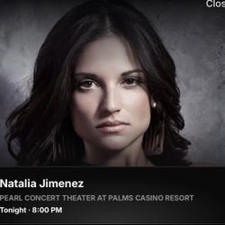 Natalia Jimenez Ticket For Tonight 